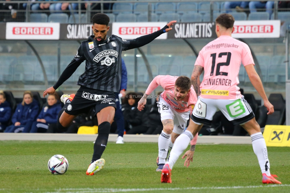 Sturm Graz - Hartberg
Oesterreichische Fussball Bundesliga, 21. Runde, SK Sturm Graz - TSV Hartberg, Stadion Liebenau Graz, 27.02.2022. 

Foto zeigt Gregory Wuethrich (Sturm)
