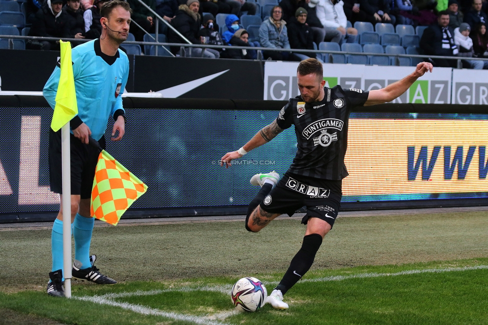 Sturm Graz - Hartberg
Oesterreichische Fussball Bundesliga, 21. Runde, SK Sturm Graz - TSV Hartberg, Stadion Liebenau Graz, 27.02.2022. 

Foto zeigt Jakob Jantscher (Sturm)
