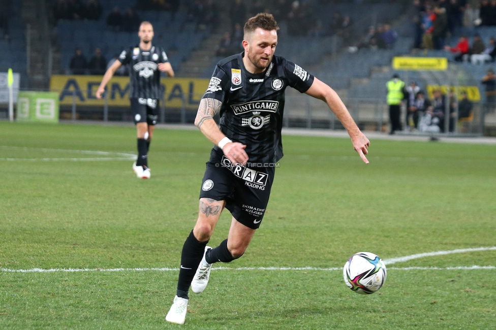 Sturm Graz - Hartberg
Oesterreichische Fussball Bundesliga, 21. Runde, SK Sturm Graz - TSV Hartberg, Stadion Liebenau Graz, 27.02.2022. 

Foto zeigt Jakob Jantscher (Sturm)
