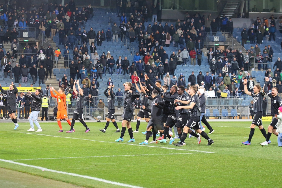 Sturm Graz - Hartberg
Oesterreichische Fussball Bundesliga, 21. Runde, SK Sturm Graz - TSV Hartberg, Stadion Liebenau Graz, 27.02.2022. 

Foto zeigt die Mannschaft von Sturm
