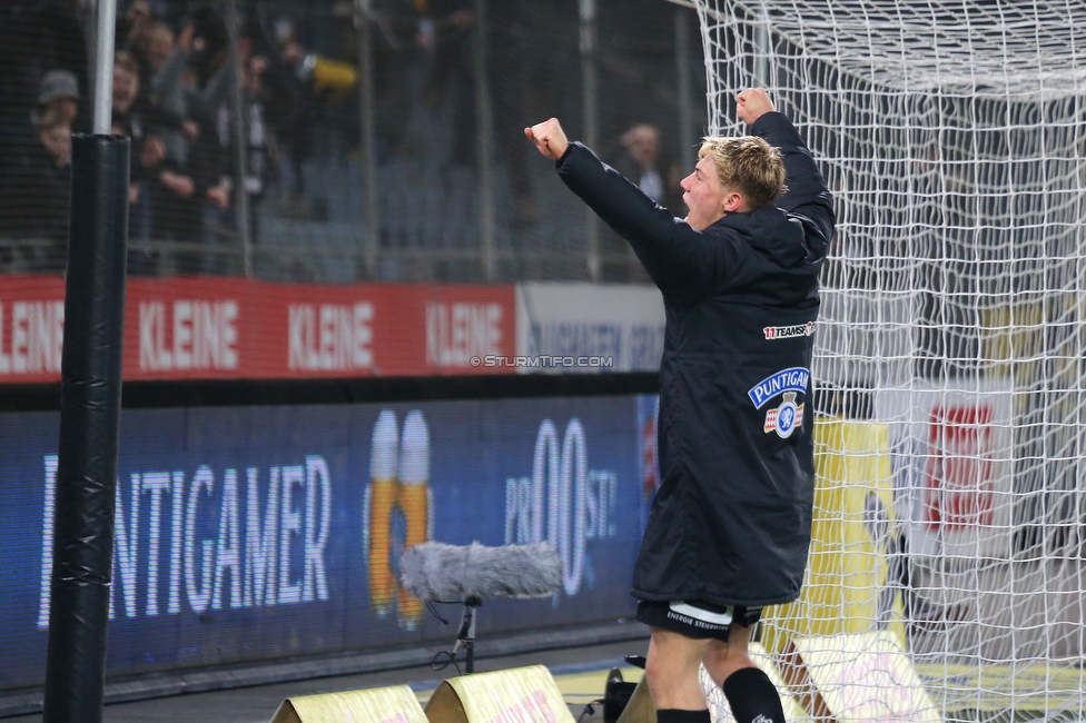 Sturm Graz - Hartberg
Oesterreichische Fussball Bundesliga, 21. Runde, SK Sturm Graz - TSV Hartberg, Stadion Liebenau Graz, 27.02.2022. 

Foto zeigt Rasmus Hoejlund (Sturm)
