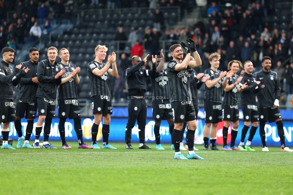 Sturm Graz - Klagenfurt
Oesterreichische Fussball Bundesliga, 24. Runde, SK Sturm Graz - SK Austria Klagenfurt, Stadion Liebenau Graz, 20.03.2022. 

Foto zeigt Otar Kiteishvili (Sturm)
