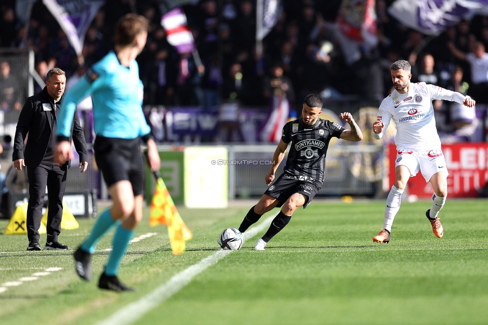 Sturm Graz - Austria Wien
Oesterreichische Fussball Bundesliga, 26. Runde, SK Sturm Graz - FK Austria Wien, Stadion Liebenau Graz, 10.04.2022. 

Foto zeigt Jusuf Gazibegovic (Sturm)
