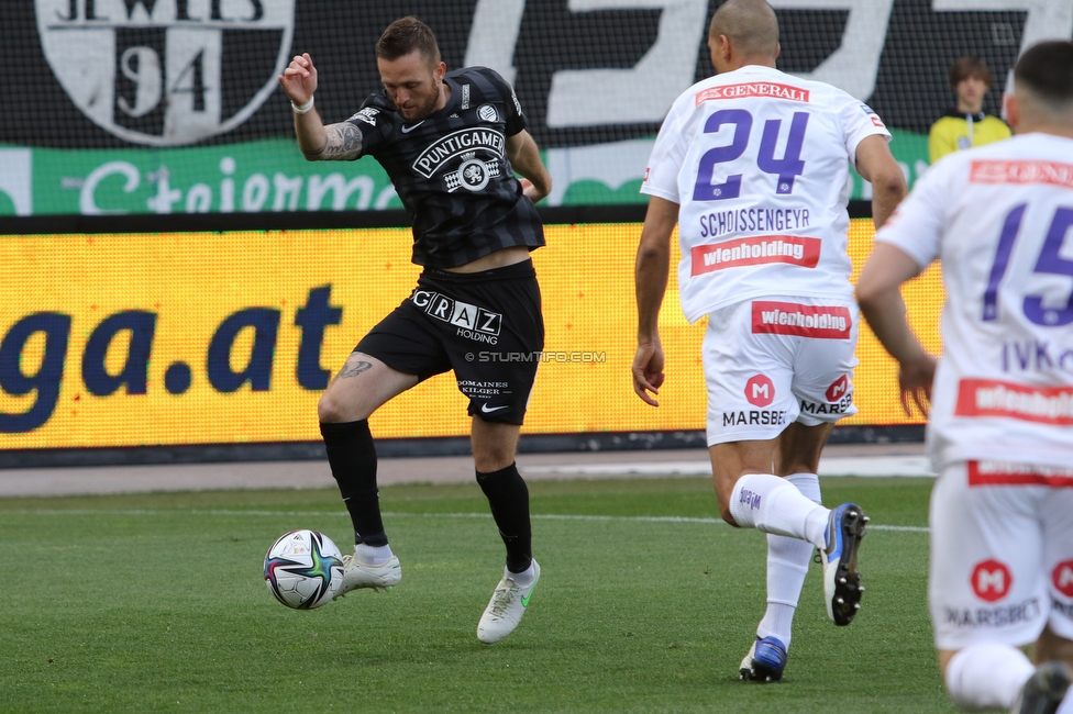 Sturm Graz - Austria Wien
Oesterreichische Fussball Bundesliga, 26. Runde, SK Sturm Graz - FK Austria Wien, Stadion Liebenau Graz, 10.04.2022. 

Foto zeigt Jakob Jantscher (Sturm)
