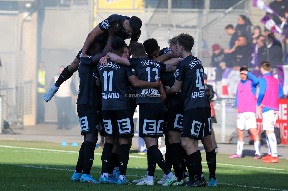 Sturm Graz - Austria Wien
Oesterreichische Fussball Bundesliga, 26. Runde, SK Sturm Graz - FK Austria Wien, Stadion Liebenau Graz, 10.04.2022. 

Foto zeigt Jon Gorenc-Stankovic (Sturm)
Schlüsselwörter: tor