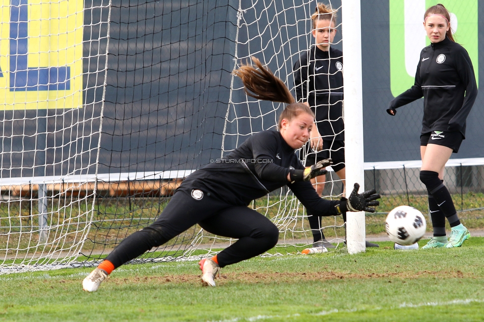 Sturm Damen - Innsbruck Frauen
OEFB Frauen Bundesliga, 13. Runde, SK Sturm Graz Damen - FC Wacker Innsbruck Frauen, Trainingszentrum Messendorf, Graz, 14.04.2022. 

Foto zeigt Mariella El Sherif (Sturm Damen)
