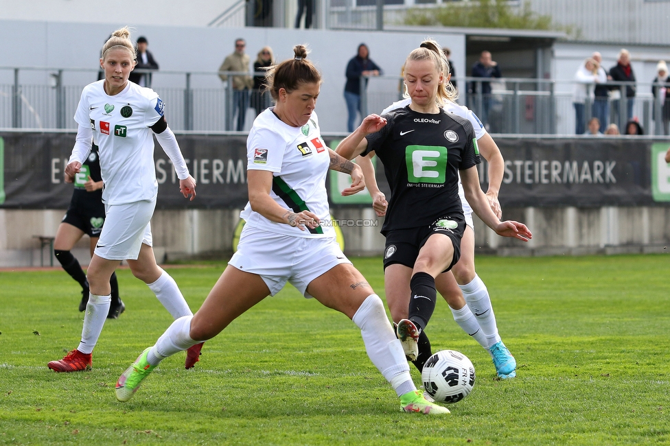 Sturm Damen - Innsbruck Frauen
OEFB Frauen Bundesliga, 13. Runde, SK Sturm Graz Damen - FC Wacker Innsbruck Frauen, Trainingszentrum Messendorf, Graz, 14.04.2022. 

Foto zeigt Sophie Hillebrand (Sturm Damen)
