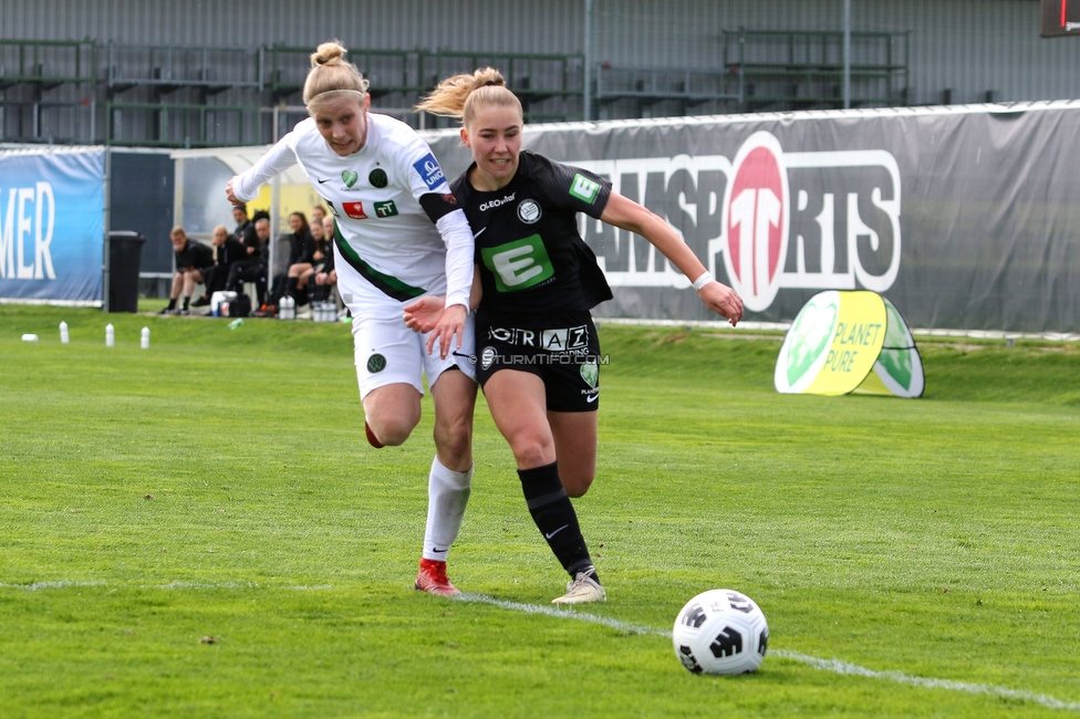 Sturm Damen - Innsbruck Frauen
OEFB Frauen Bundesliga, 13. Runde, SK Sturm Graz Damen - FC Wacker Innsbruck Frauen, Trainingszentrum Messendorf, Graz, 14.04.2022. 

Foto zeigt Anna Maria Wirnsberger (Sturm Damen)
