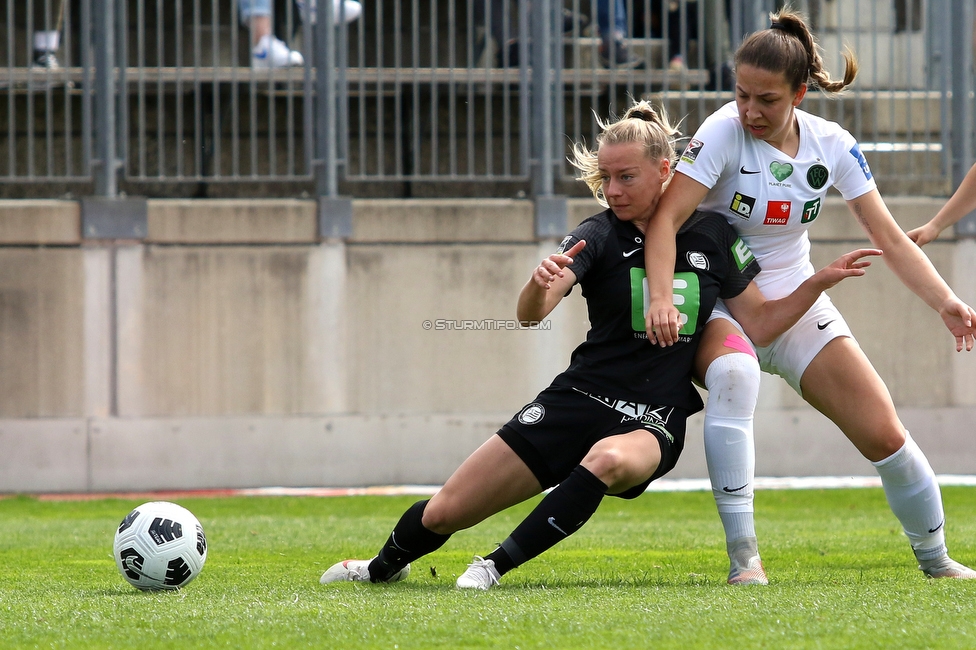 Sturm Damen - Innsbruck Frauen
OEFB Frauen Bundesliga, 13. Runde, SK Sturm Graz Damen - FC Wacker Innsbruck Frauen, Trainingszentrum Messendorf, Graz, 14.04.2022. 

Foto zeigt Sophie Hillebrand (Sturm Damen)
