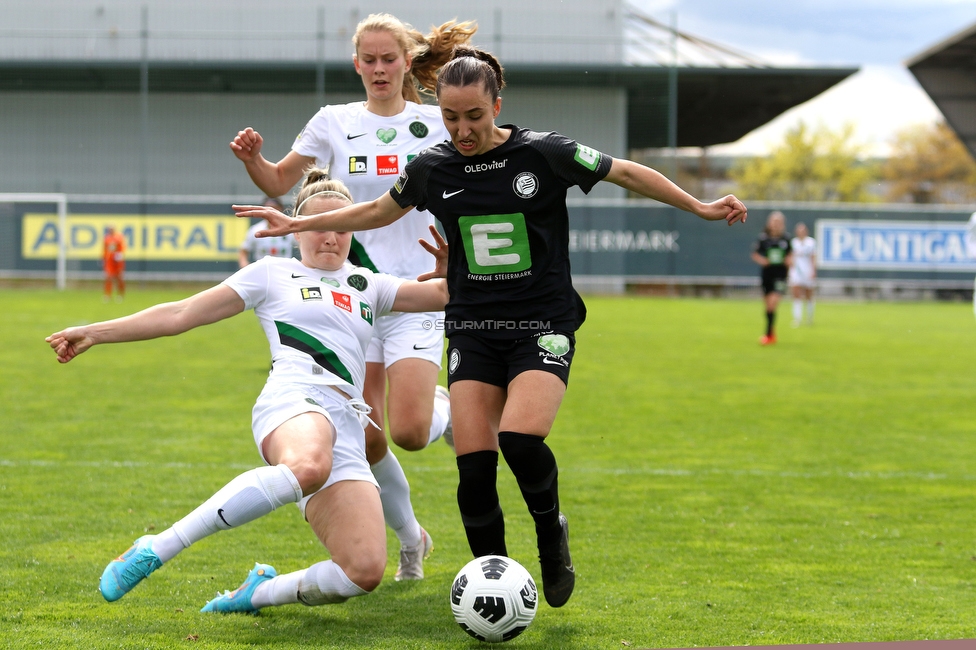 Sturm Damen - Innsbruck Frauen
OEFB Frauen Bundesliga, 13. Runde, SK Sturm Graz Damen - FC Wacker Innsbruck Frauen, Trainingszentrum Messendorf, Graz, 14.04.2022. 

Foto zeigt Andrea Glibo (Sturm Damen)
