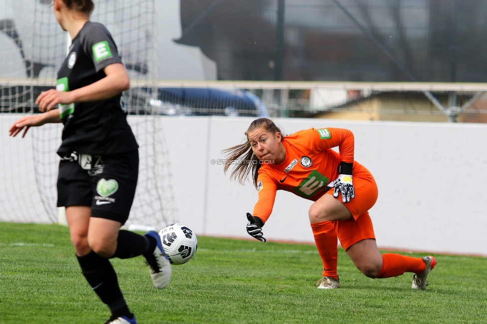 Sturm Damen - Innsbruck Frauen
OEFB Frauen Bundesliga, 13. Runde, SK Sturm Graz Damen - FC Wacker Innsbruck Frauen, Trainingszentrum Messendorf, Graz, 14.04.2022. 

Foto zeigt Mariella El Sherif (Sturm Damen)
