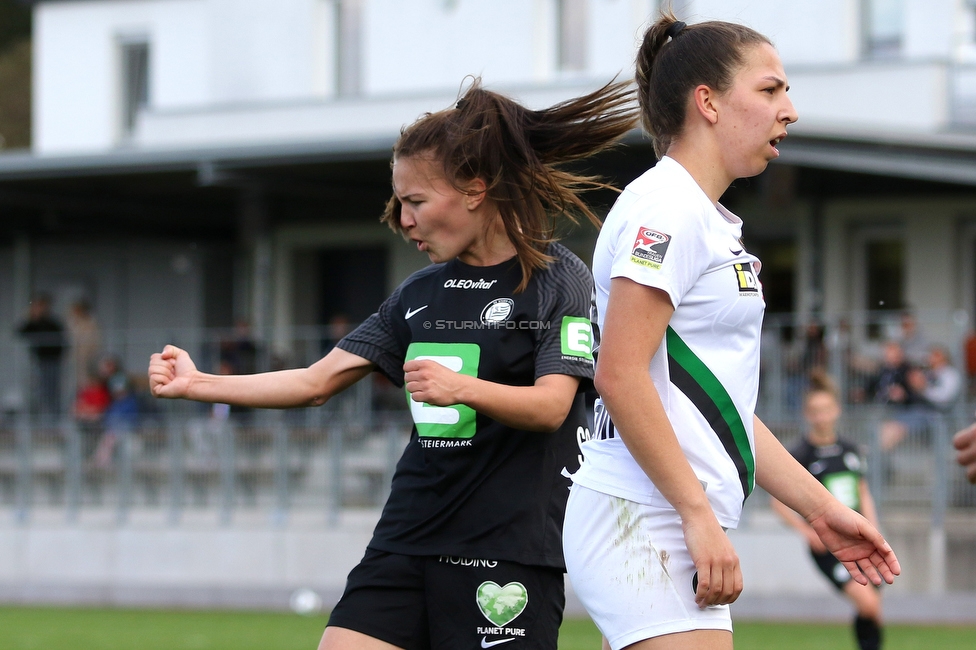 Sturm Damen - Innsbruck Frauen
OEFB Frauen Bundesliga, 13. Runde, SK Sturm Graz Damen - FC Wacker Innsbruck Frauen, Trainingszentrum Messendorf, Graz, 14.04.2022. 

Foto zeigt Annabel Schasching (Sturm Damen)
