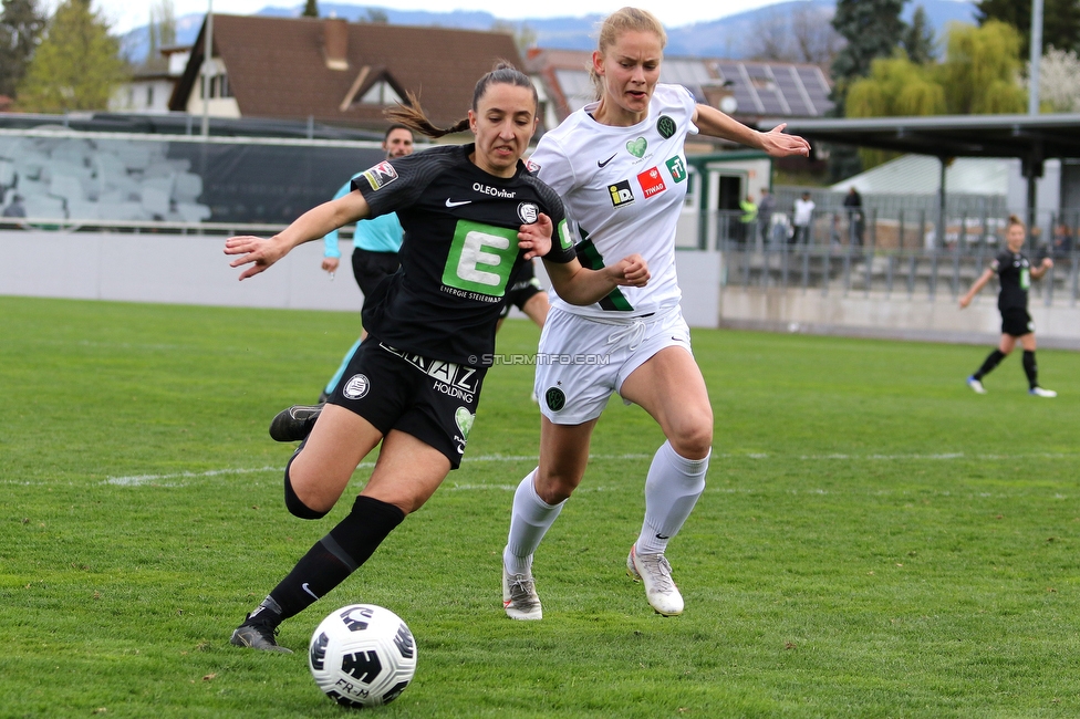 Sturm Damen - Innsbruck Frauen
OEFB Frauen Bundesliga, 13. Runde, SK Sturm Graz Damen - FC Wacker Innsbruck Frauen, Trainingszentrum Messendorf, Graz, 14.04.2022. 

Foto zeigt Andrea Glibo (Sturm Damen)
