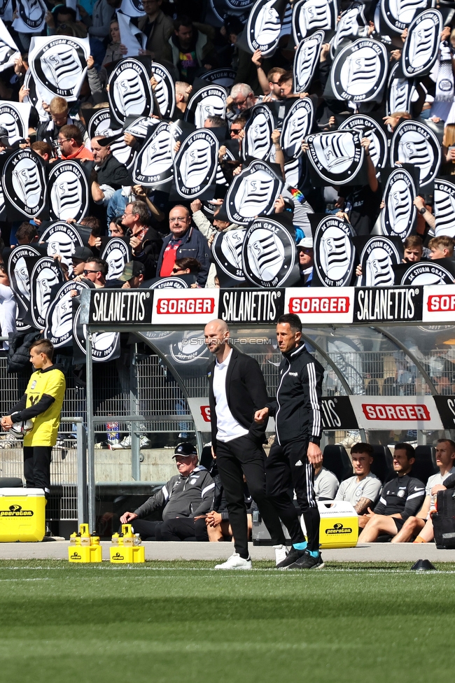 Sturm Graz - Rapid Wien
Oesterreichische Fussball Bundesliga, 27. Runde, SK Sturm Graz - SK Rapid Wien, Stadion Liebenau Graz, 17.04.2022. 

Foto zeigt Christian Ilzer (Cheftrainer Sturm)
