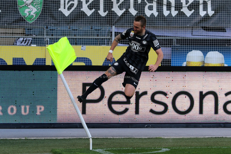 Sturm Graz - Rapid Wien
Oesterreichische Fussball Bundesliga, 27. Runde, SK Sturm Graz - SK Rapid Wien, Stadion Liebenau Graz, 17.04.2022. 

Foto zeigt Jakob Jantscher (Sturm)
Schlüsselwörter: torjubel