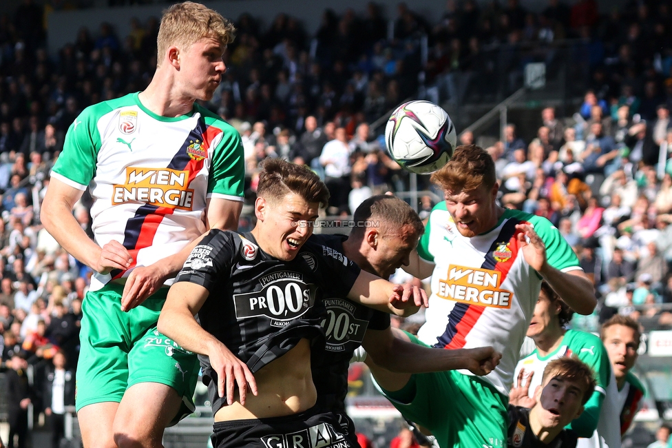 Sturm Graz - Rapid Wien
Oesterreichische Fussball Bundesliga, 27. Runde, SK Sturm Graz - SK Rapid Wien, Stadion Liebenau Graz, 17.04.2022. 

Foto zeigt Ivan Ljubic (Sturm)
