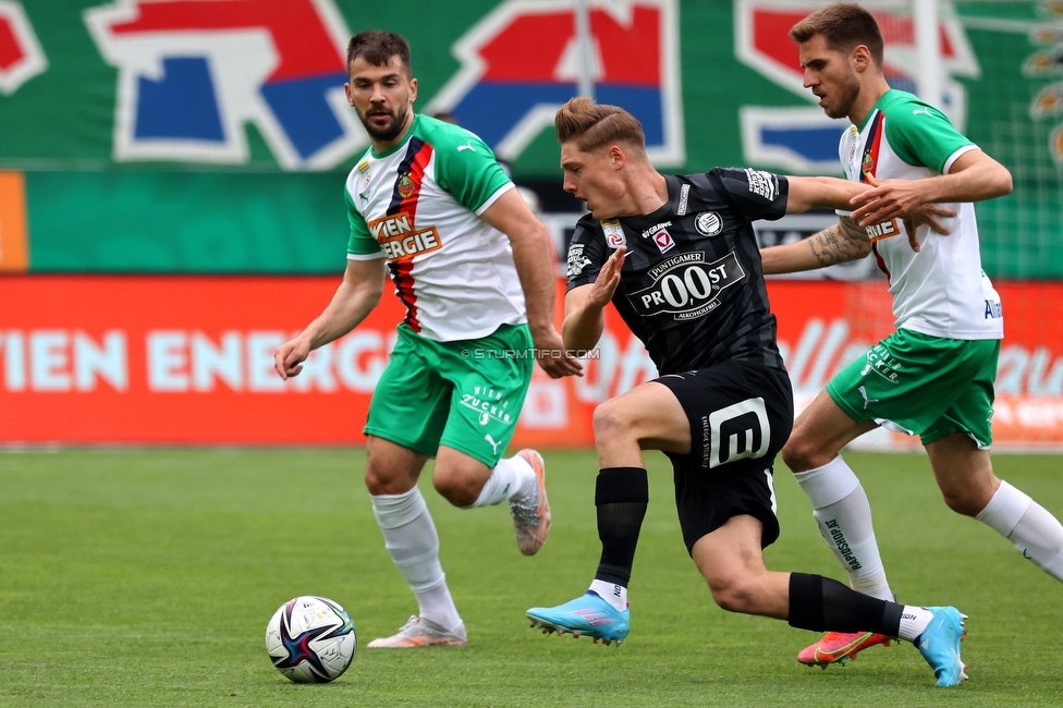 Rapid Wien - Sturm Graz
Oesterreichische Fussball Bundesliga, 28. Runde, SK Rapid Wien - SK Sturm Graz, Weststadion Wien, 24.04.2022. 

Foto zeigt Alexander Prass (Sturm)
