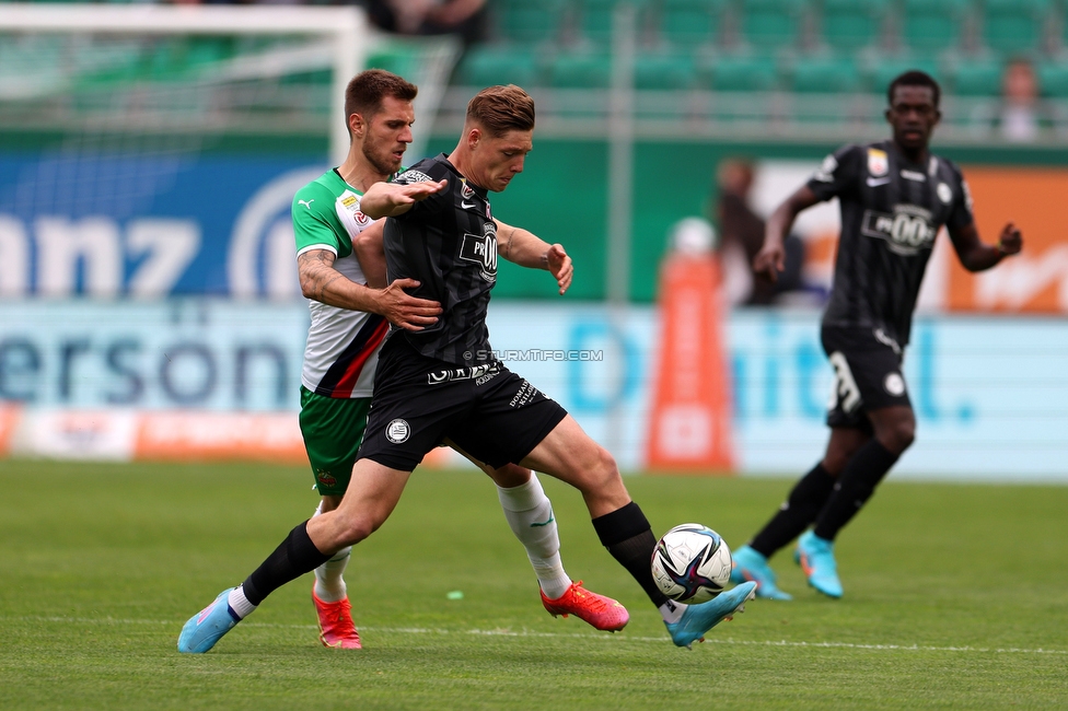 Rapid Wien - Sturm Graz
Oesterreichische Fussball Bundesliga, 28. Runde, SK Rapid Wien - SK Sturm Graz, Weststadion Wien, 24.04.2022. 

Foto zeigt Alexander Prass (Sturm)
