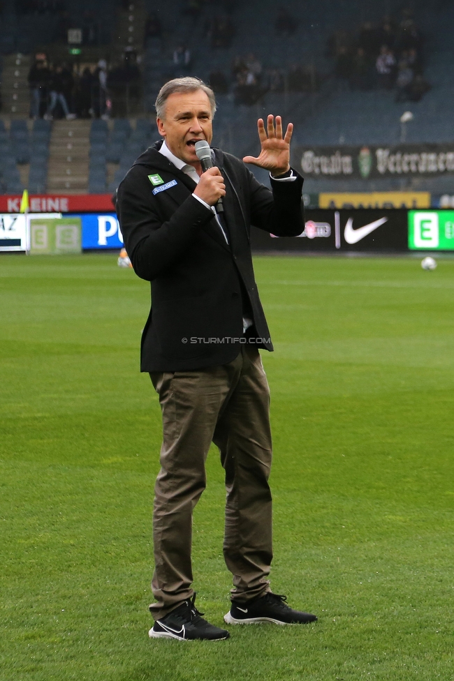 Sturm Graz - RB Salzburg
Oesterreichische Fussball Bundesliga, 29. Runde, SK Sturm Graz - FC RB Salzburg, Stadion Liebenau Graz, 27.04.2022. 

Foto zeigt Christian Jauk (Praesident Sturm)
