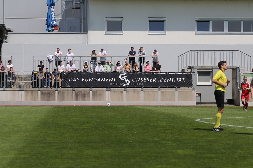 Sturm Damen - Bergheim
OEFB Frauen Bundesliga, 15. Runde, SK Sturm Graz Damen - FC Bergheim, Trainingszentrum Messendorf, Graz, 30.04.2022. 

Foto zeigt Fans von Sturm
