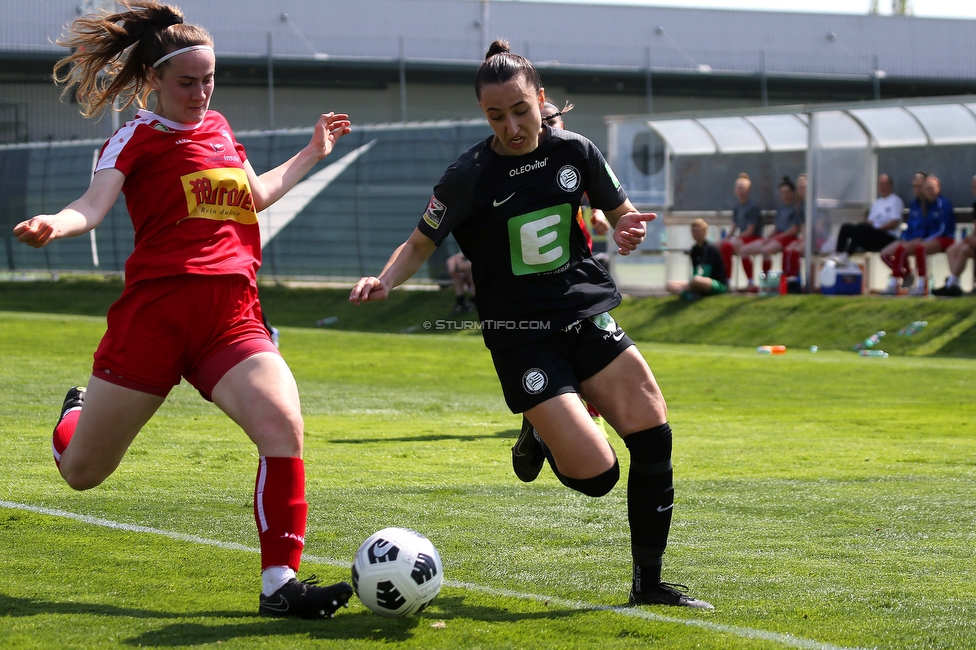 Sturm Damen - Bergheim
OEFB Frauen Bundesliga, 15. Runde, SK Sturm Graz Damen - FC Bergheim, Trainingszentrum Messendorf, Graz, 30.04.2022. 

Foto zeigt Andrea Glibo (Sturm Damen)
