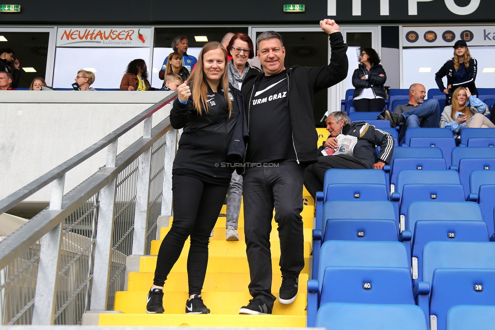 St. Poelten - Sturm Damen
OEFB Frauen Bundesliga, 16. Runde, SKN St. Poelten Frauen - SK Sturm Graz Damen, Arena St. Poelten, 07.05.2022. 

Foto zeigt Susanne Gorny (Vorstand Sturm)
