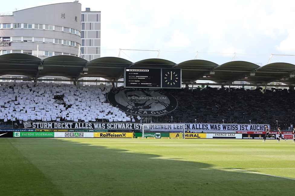 Sturm Graz - Wolfsberg
Oesterreichische Fussball Bundesliga, 31. Runde, SK Sturm Graz - Wolfsberger AC, Stadion Liebenau Graz, 15.05.2022. 

Foto zeigt Fans von Sturm mit einer Choreografie fuer Ivica Osim (ehem. Trainer Sturm)
