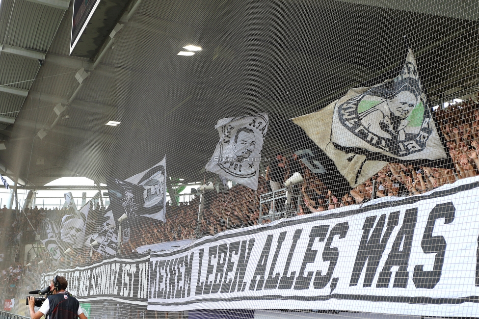 Sturm Graz - Wolfsberg
Oesterreichische Fussball Bundesliga, 31. Runde, SK Sturm Graz - Wolfsberger AC, Stadion Liebenau Graz, 15.05.2022. 

Foto zeigt Fans von Sturm
Schlüsselwörter: osim