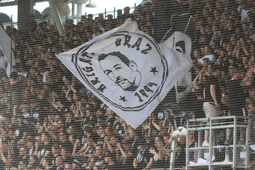 Sturm Graz - Wolfsberg
Oesterreichische Fussball Bundesliga, 31. Runde, SK Sturm Graz - Wolfsberger AC, Stadion Liebenau Graz, 15.05.2022. 

Foto zeigt Fans von Sturm
Schlüsselwörter: brigata