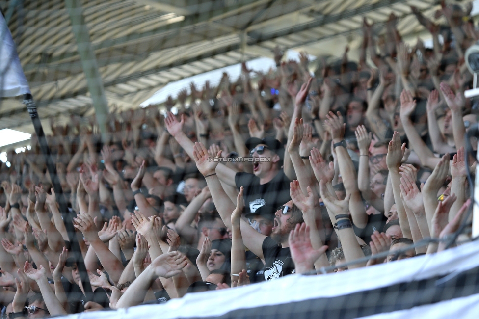 Sturm Graz - Wolfsberg
Oesterreichische Fussball Bundesliga, 31. Runde, SK Sturm Graz - Wolfsberger AC, Stadion Liebenau Graz, 15.05.2022. 

Foto zeigt Fans von Sturm
