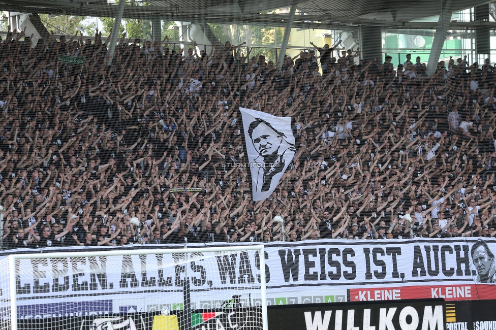 Sturm Graz - Wolfsberg
Oesterreichische Fussball Bundesliga, 31. Runde, SK Sturm Graz - Wolfsberger AC, Stadion Liebenau Graz, 15.05.2022. 

Foto zeigt Fans von Sturm
