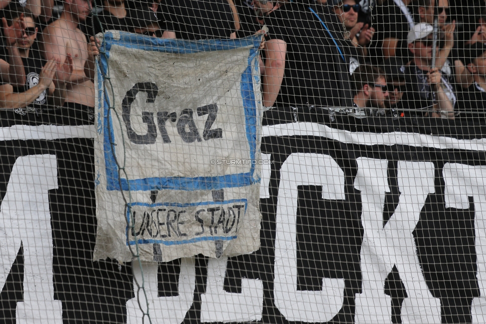 Sturm Graz - Wolfsberg
Oesterreichische Fussball Bundesliga, 31. Runde, SK Sturm Graz - Wolfsberger AC, Stadion Liebenau Graz, 15.05.2022. 

Foto zeigt Fans von Sturm
