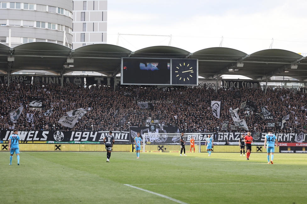 Sturm Graz - Wolfsberg
Oesterreichische Fussball Bundesliga, 31. Runde, SK Sturm Graz - Wolfsberger AC, Stadion Liebenau Graz, 15.05.2022. 

Foto zeigt Fans von Sturm
