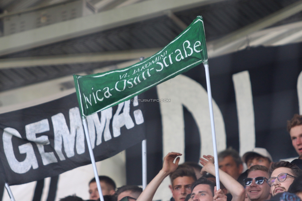 Sturm Graz - Wolfsberg
Oesterreichische Fussball Bundesliga, 31. Runde, SK Sturm Graz - Wolfsberger AC, Stadion Liebenau Graz, 15.05.2022. 

Foto zeigt Fans von Sturm
Schlüsselwörter: osim