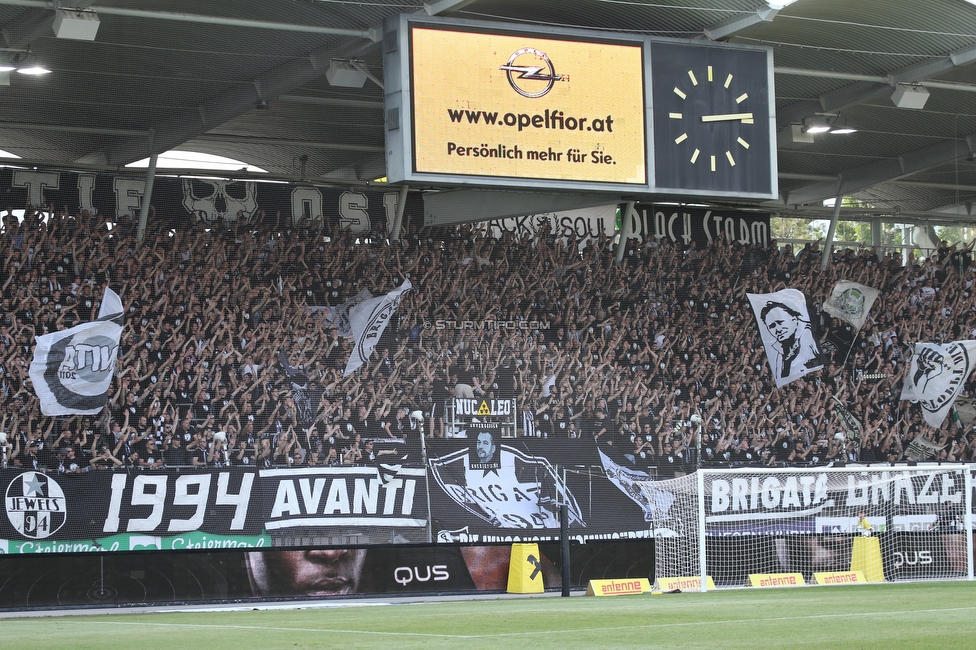 Sturm Graz - Wolfsberg
Oesterreichische Fussball Bundesliga, 31. Runde, SK Sturm Graz - Wolfsberger AC, Stadion Liebenau Graz, 15.05.2022. 

Foto zeigt Fans von Sturm
Schlüsselwörter: brigata