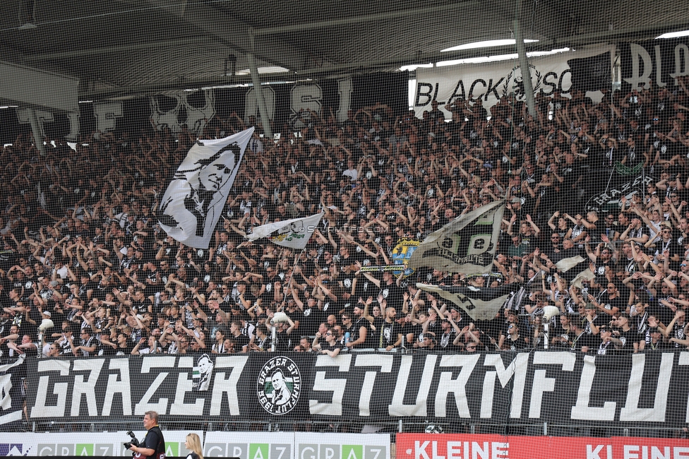 Sturm Graz - Wolfsberg
Oesterreichische Fussball Bundesliga, 31. Runde, SK Sturm Graz - Wolfsberger AC, Stadion Liebenau Graz, 15.05.2022. 

Foto zeigt Fans von Sturm
Schlüsselwörter: sturmflut