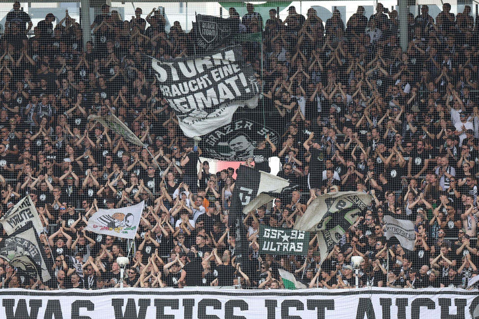 Sturm Graz - Wolfsberg
Oesterreichische Fussball Bundesliga, 31. Runde, SK Sturm Graz - Wolfsberger AC, Stadion Liebenau Graz, 15.05.2022. 

Foto zeigt Fans von Sturm
Schlüsselwörter: sturmstadion