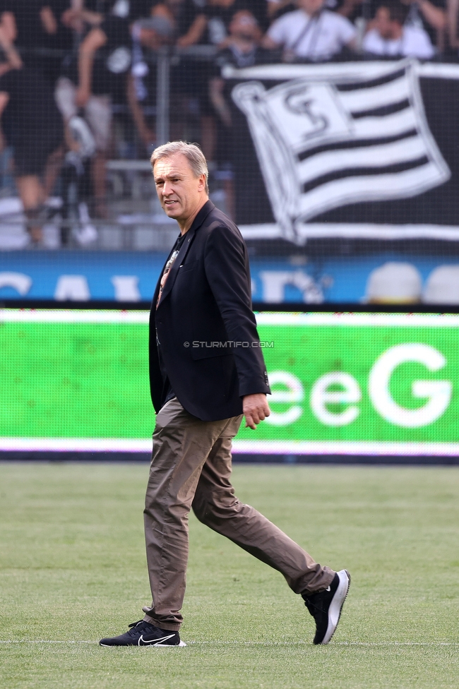 Sturm Graz - Wolfsberg
Oesterreichische Fussball Bundesliga, 31. Runde, SK Sturm Graz - Wolfsberger AC, Stadion Liebenau Graz, 15.05.2022. 

Foto zeigt Christian Jauk (Praesident Sturm)
