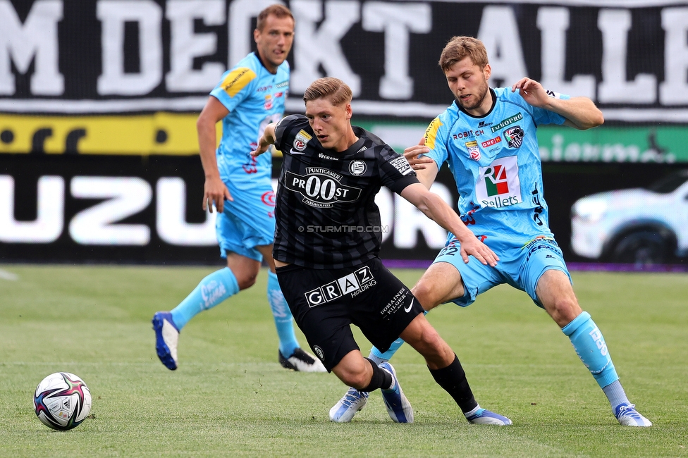 Sturm Graz - Wolfsberg
Oesterreichische Fussball Bundesliga, 31. Runde, SK Sturm Graz - Wolfsberger AC, Stadion Liebenau Graz, 15.05.2022. 

Foto zeigt Alexander Prass (Sturm)
