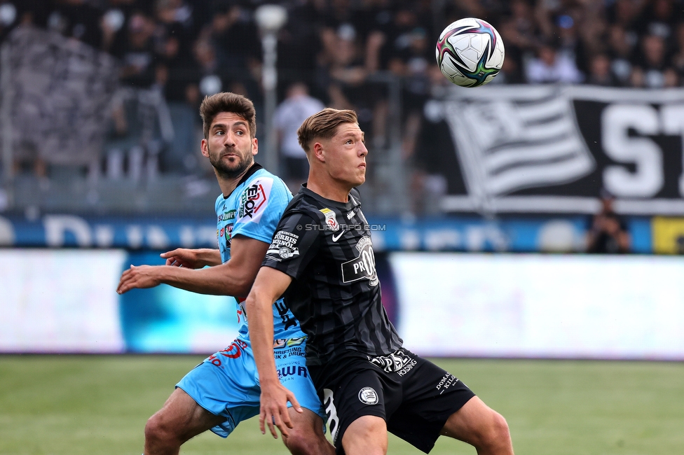 Sturm Graz - Wolfsberg
Oesterreichische Fussball Bundesliga, 31. Runde, SK Sturm Graz - Wolfsberger AC, Stadion Liebenau Graz, 15.05.2022. 

Foto zeigt Alexander Prass (Sturm)
