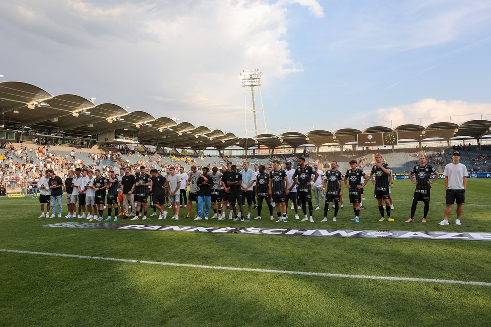 Sturm Graz - Wolfsberg
Oesterreichische Fussball Bundesliga, 31. Runde, SK Sturm Graz - Wolfsberger AC, Stadion Liebenau Graz, 15.05.2022. 

Foto zeigt die Mannschaft von Sturm
