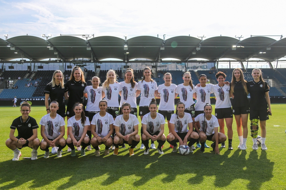 Sturm Damen - Neulengbach
OEFB Frauen Bundesliga, 17. Runde, SK Sturm Graz Damen - USV Neulengbach, Stadion Liebenau Graz, 20.05.2022. 

Foto zeigt die Mannschaft der Sturm Damen
