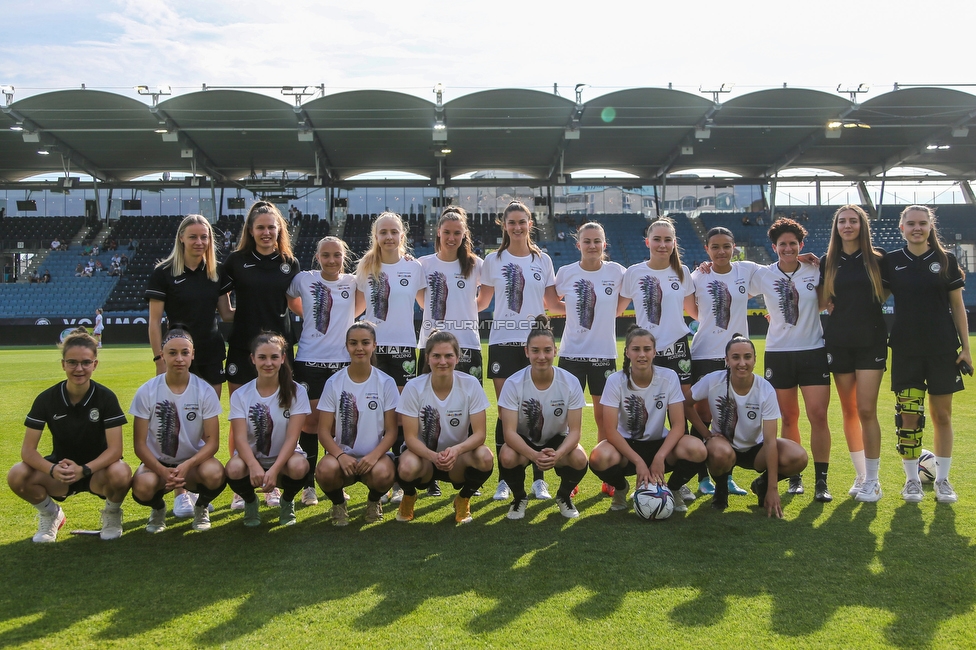 Sturm Damen - Neulengbach
OEFB Frauen Bundesliga, 17. Runde, SK Sturm Graz Damen - USV Neulengbach, Stadion Liebenau Graz, 20.05.2022. 

Foto zeigt die Mannschaft der Sturm Damen
