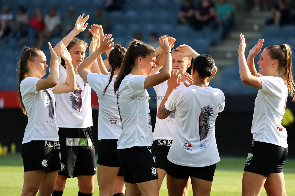 Sturm Damen - Neulengbach
OEFB Frauen Bundesliga, 17. Runde, SK Sturm Graz Damen - USV Neulengbach, Stadion Liebenau Graz, 20.05.2022. 

Foto zeigt die Mannschaft der Sturm Damen
