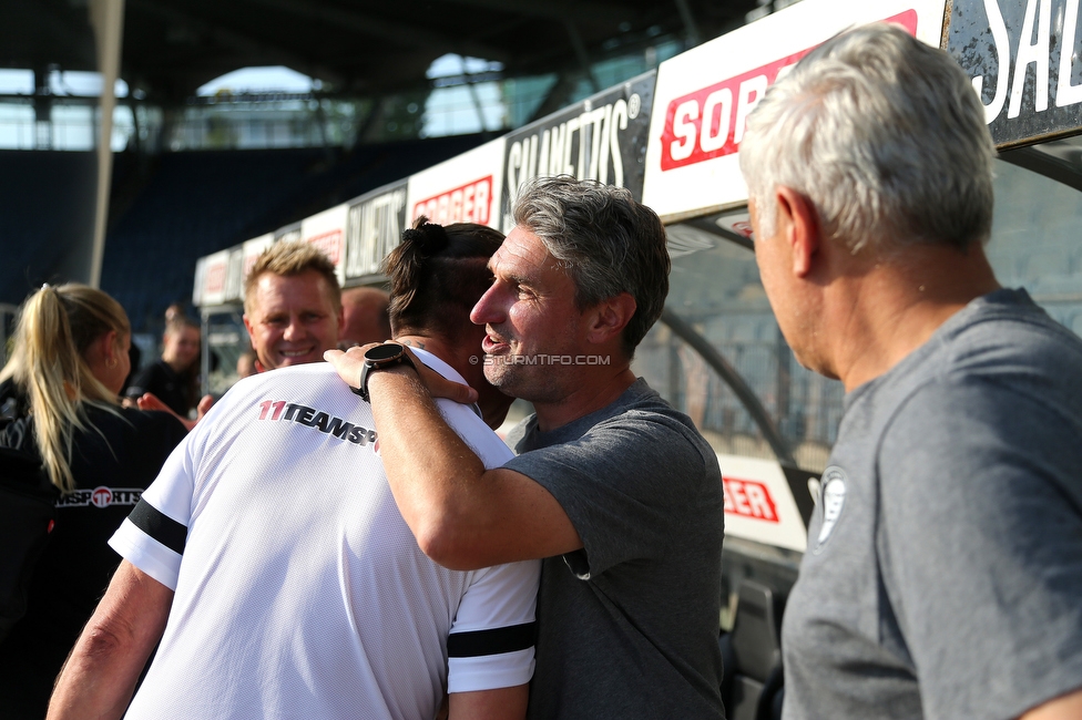 Sturm Damen - Neulengbach
OEFB Frauen Bundesliga, 17. Runde, SK Sturm Graz Damen - USV Neulengbach, Stadion Liebenau Graz, 20.05.2022. 

Foto zeigt Christian Lang (Cheftrainer Sturm Damen)
