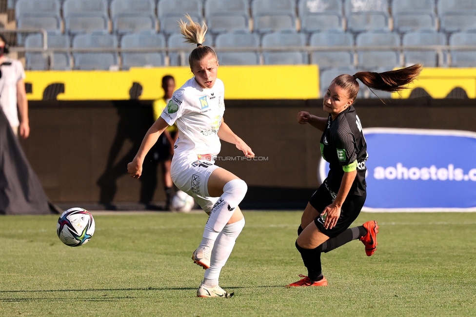 Sturm Damen - Neulengbach
OEFB Frauen Bundesliga, 17. Runde, SK Sturm Graz Damen - USV Neulengbach, Stadion Liebenau Graz, 20.05.2022. 

Foto zeigt Annabel Schasching (Sturm Damen)
