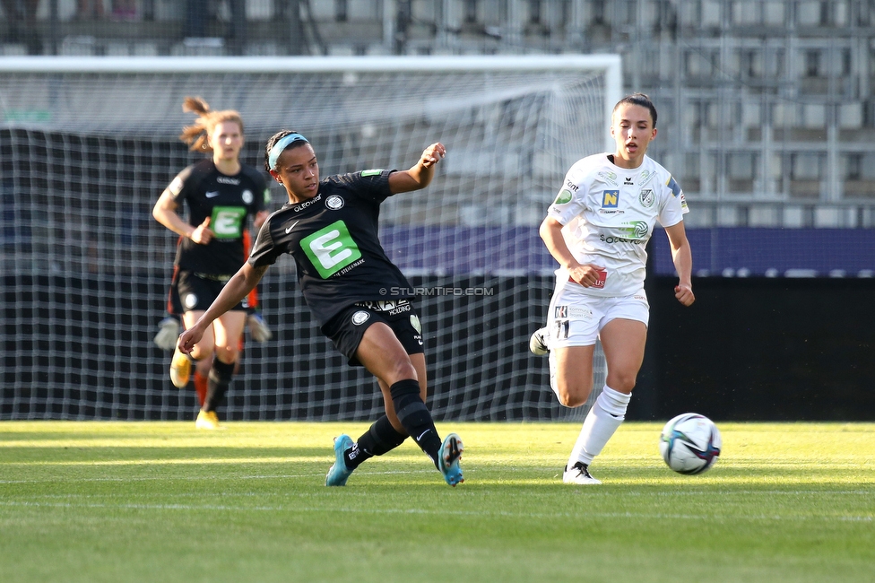 Sturm Damen - Neulengbach
OEFB Frauen Bundesliga, 17. Runde, SK Sturm Graz Damen - USV Neulengbach, Stadion Liebenau Graz, 20.05.2022. 

Foto zeigt Marie-Yasmine Alidou (Sturm Damen)
