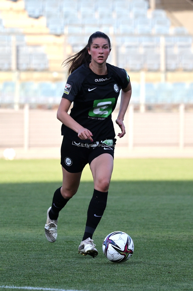 Sturm Damen - Neulengbach
OEFB Frauen Bundesliga, 17. Runde, SK Sturm Graz Damen - USV Neulengbach, Stadion Liebenau Graz, 20.05.2022. 

Foto zeigt Anna Malle (Sturm Damen)
