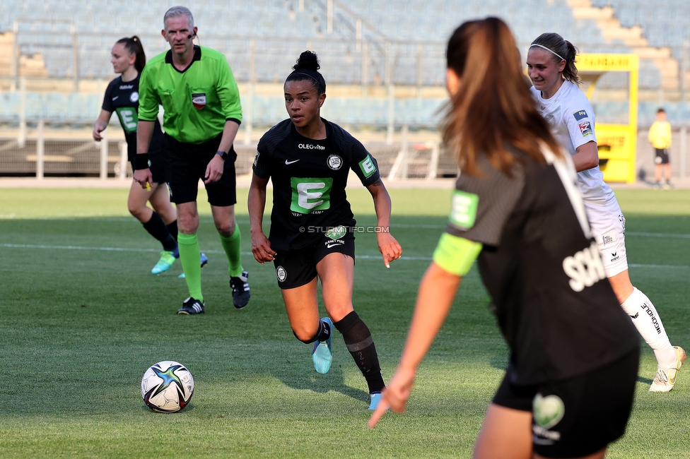 Sturm Damen - Neulengbach
OEFB Frauen Bundesliga, 17. Runde, SK Sturm Graz Damen - USV Neulengbach, Stadion Liebenau Graz, 20.05.2022. 

Foto zeigt Marie-Yasmine Alidou (Sturm Damen)
