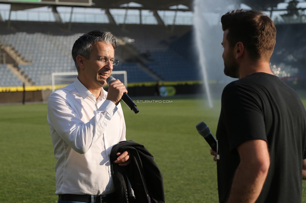 Sturm Damen - Neulengbach
OEFB Frauen Bundesliga, 17. Runde, SK Sturm Graz Damen - USV Neulengbach, Stadion Liebenau Graz, 20.05.2022. 

Foto zeigt Kurt Hohensinner (Sportstadtrat)
